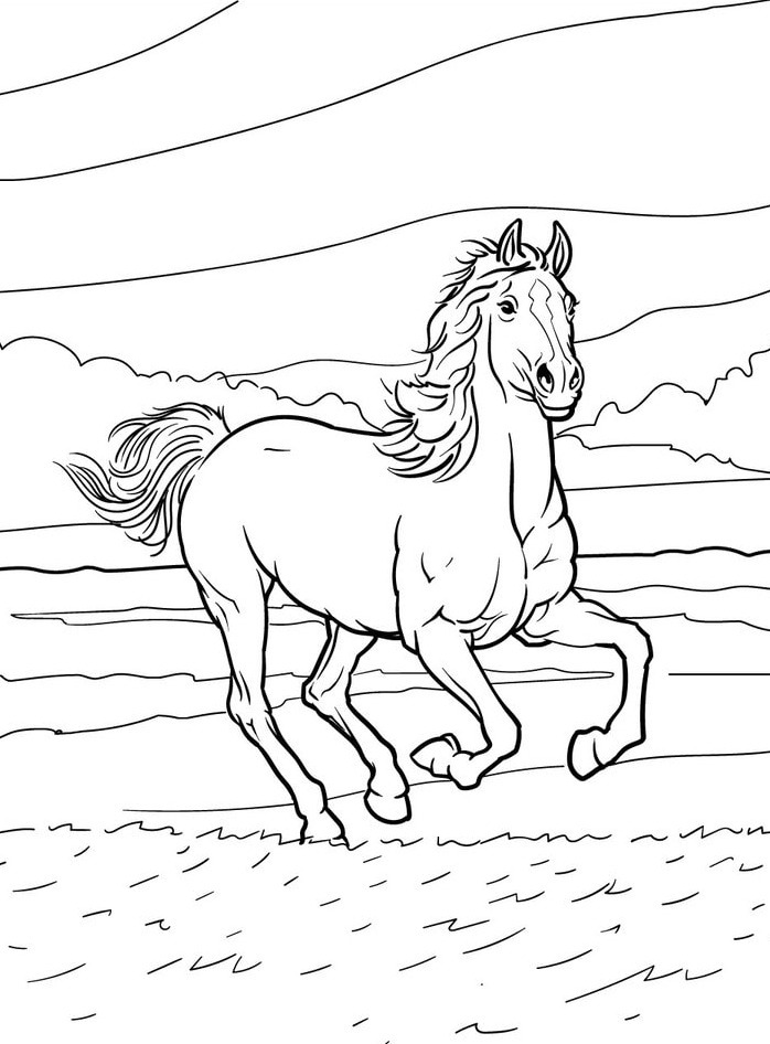 Horse coloring page (28)