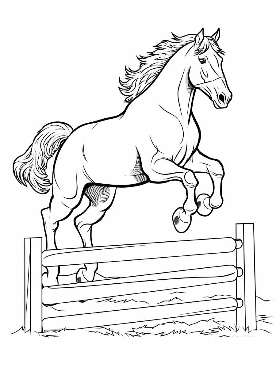 Horse coloring page (3)