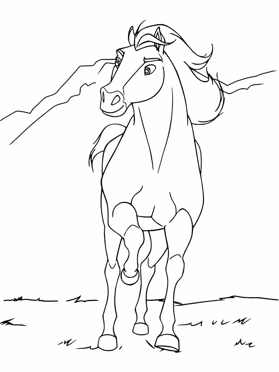 Horse coloring page (30)