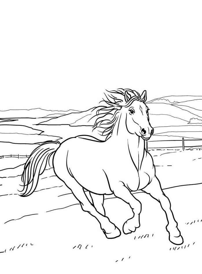 Horse coloring page (32)