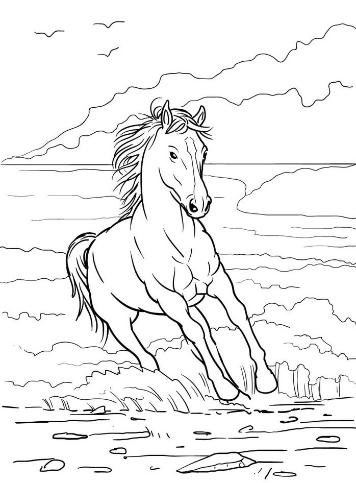 Horse coloring page (33)