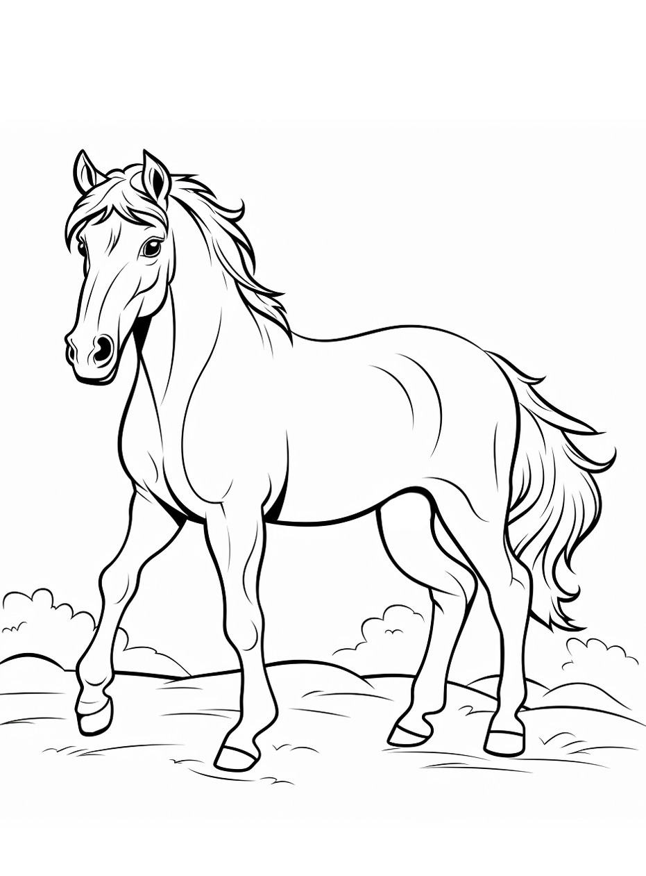 Horse coloring page (35)