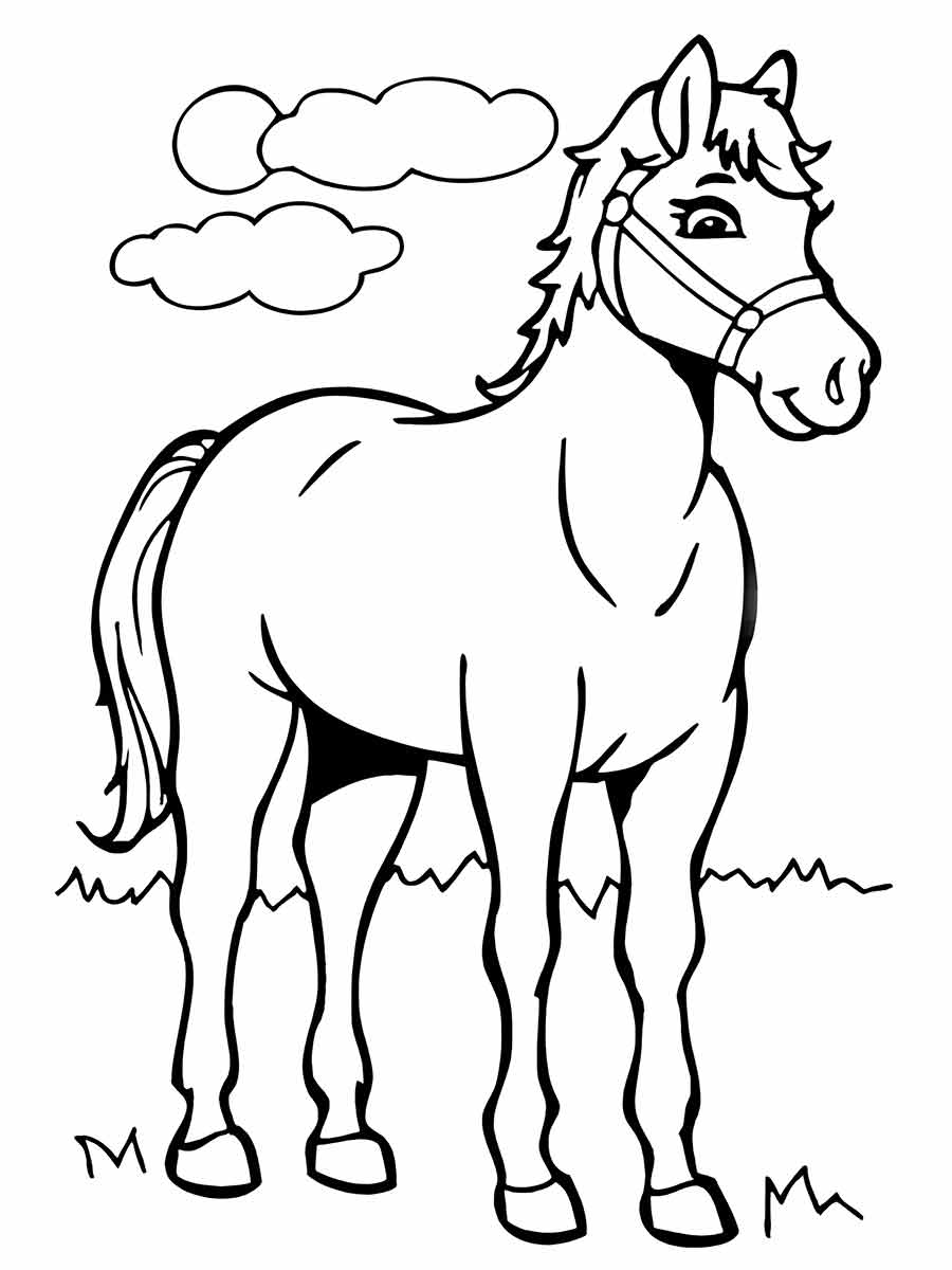 Horse coloring page (36)