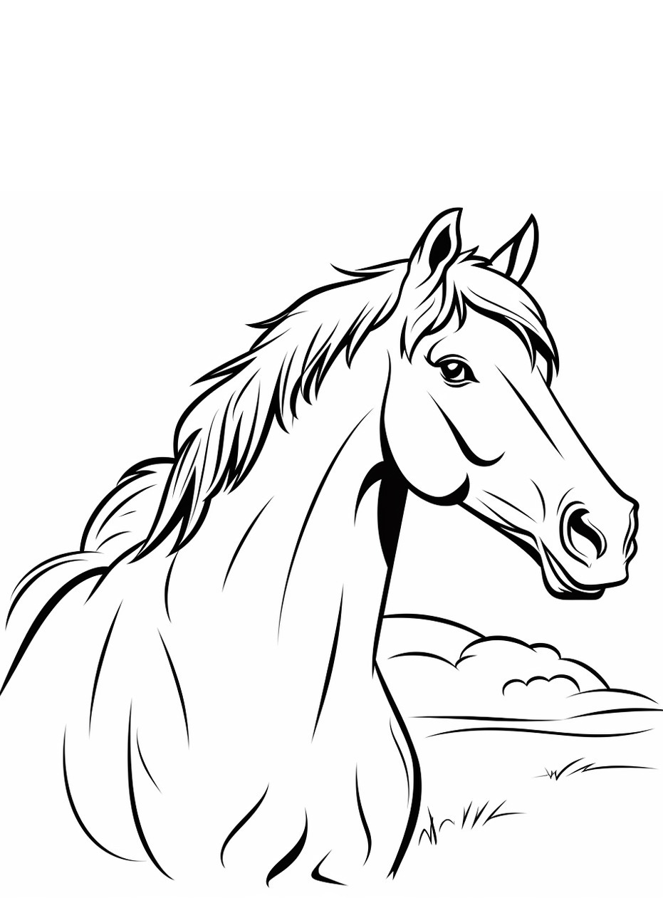 Horse coloring page (37)