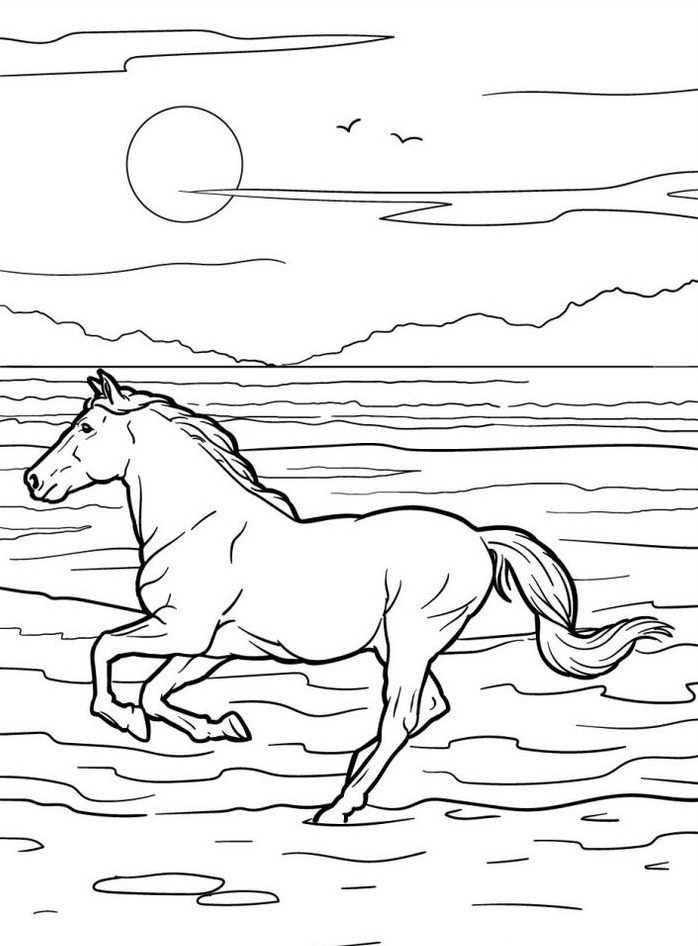 Horse coloring page (40)