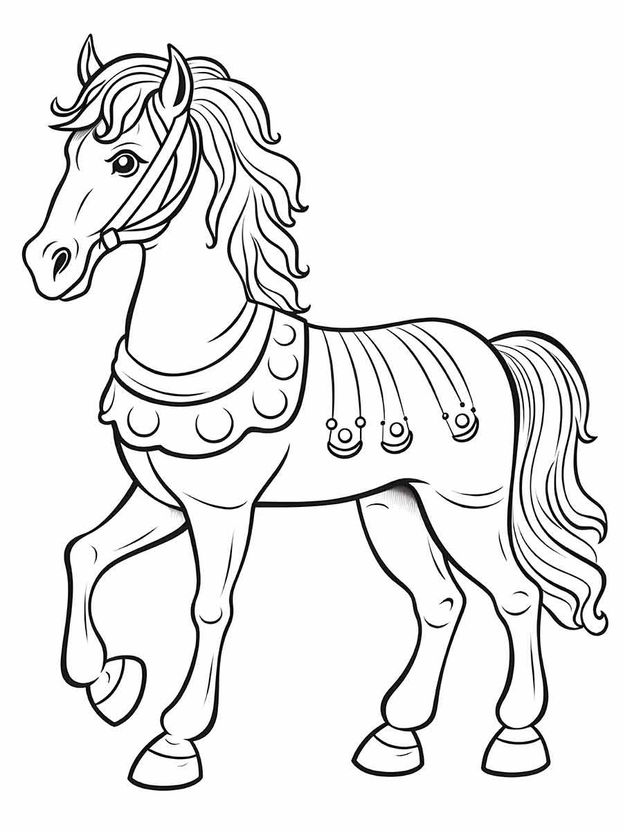 Horse coloring page (41)