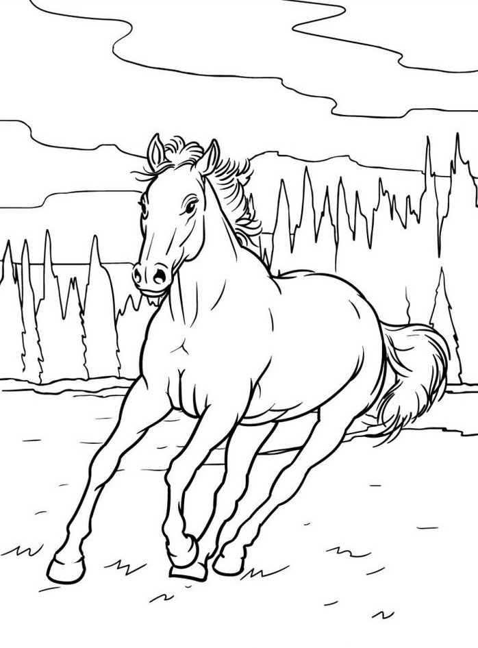 Horse coloring page (44)