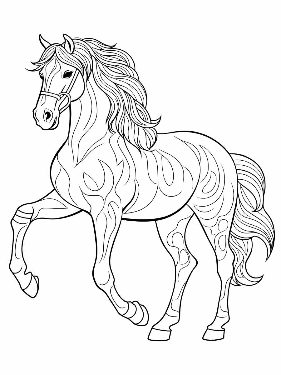 Horse coloring page (45)