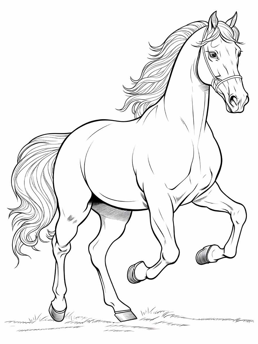 Horse coloring page (46)