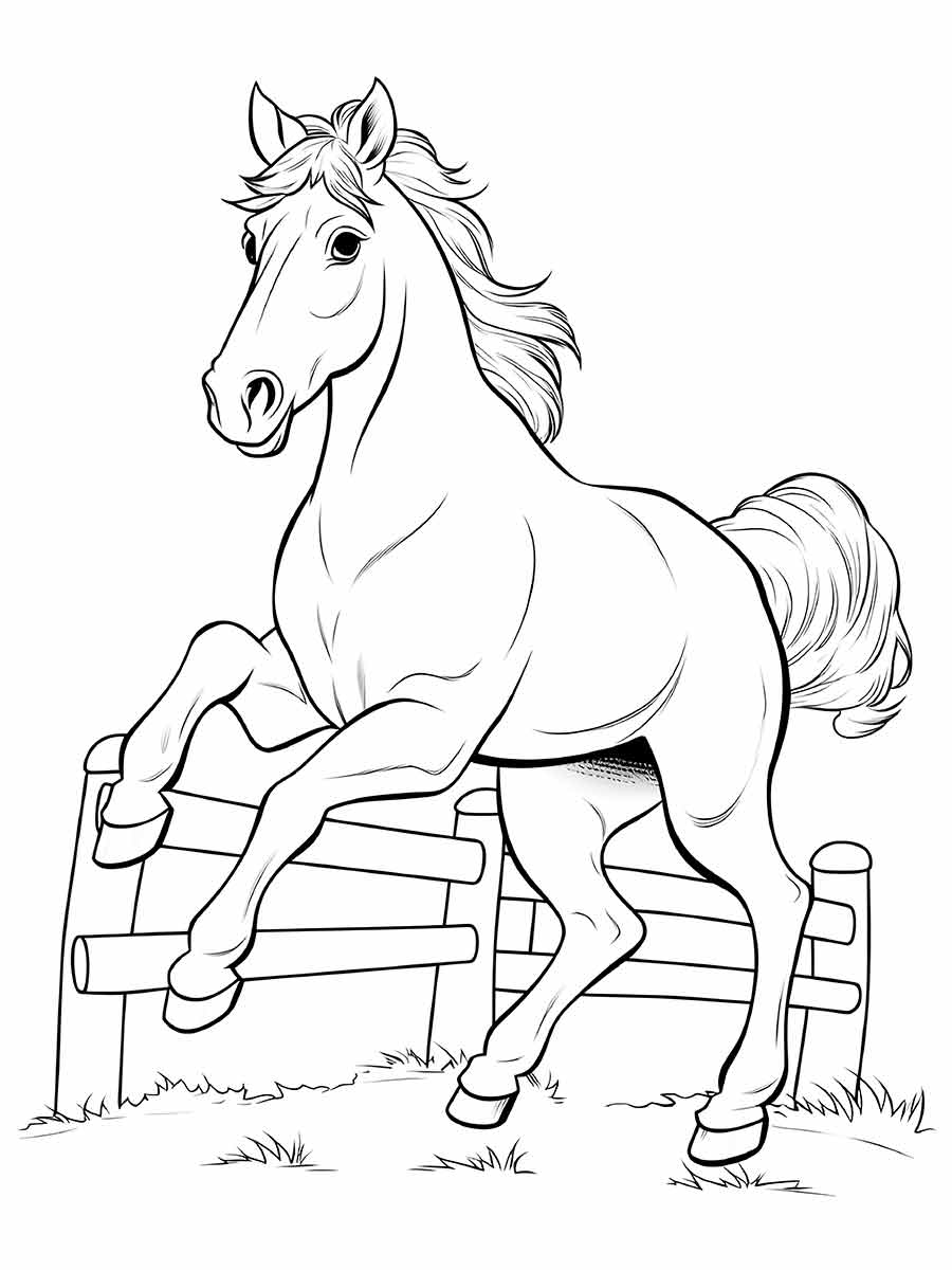 Horse coloring page (48)