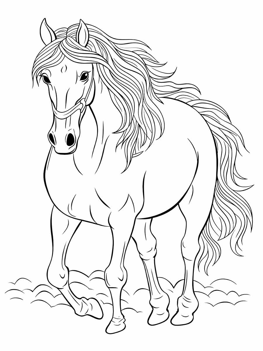 Horse coloring page (49)