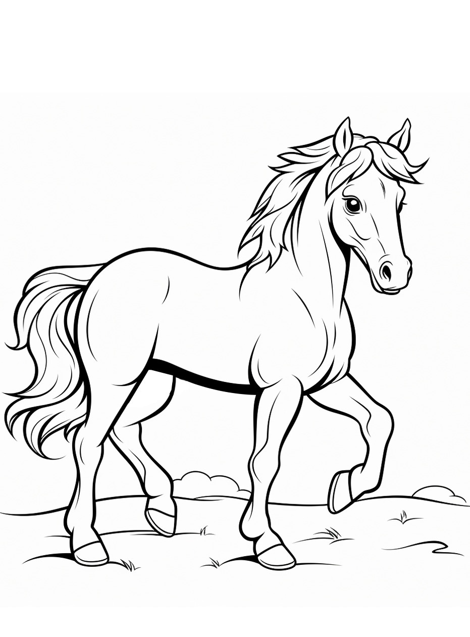 Horse coloring page (49)