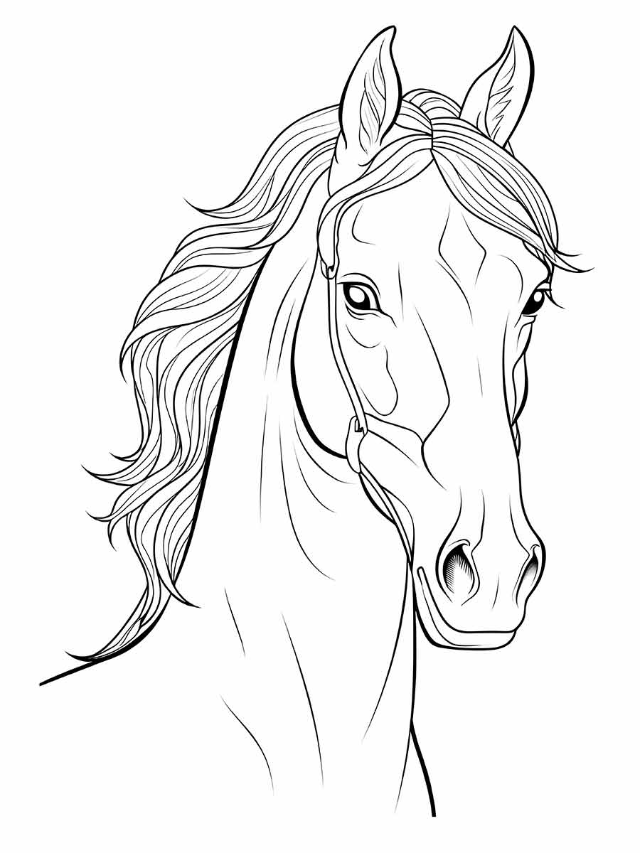 Horse coloring page (50)