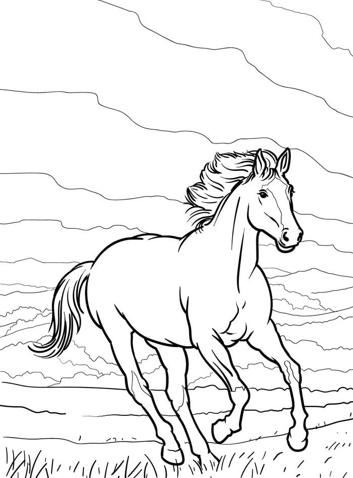 Horse coloring page (50)