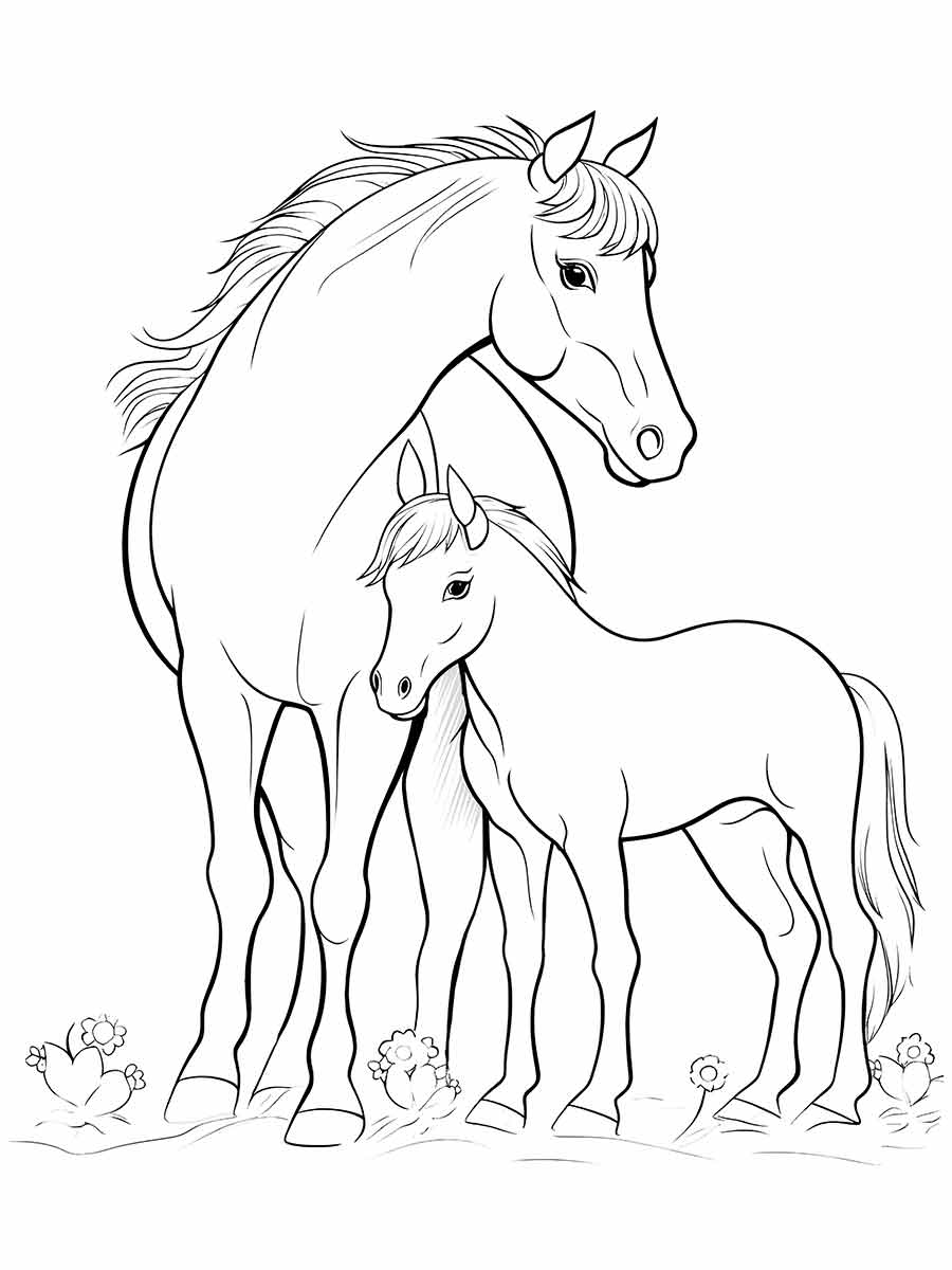 Horse coloring page (53)