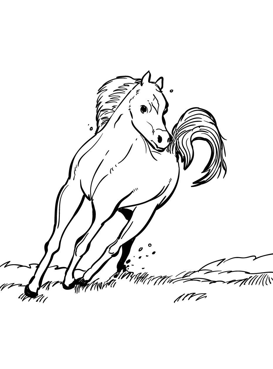 Horse coloring page (53)