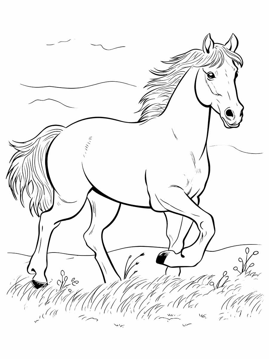 Horse coloring page (54)