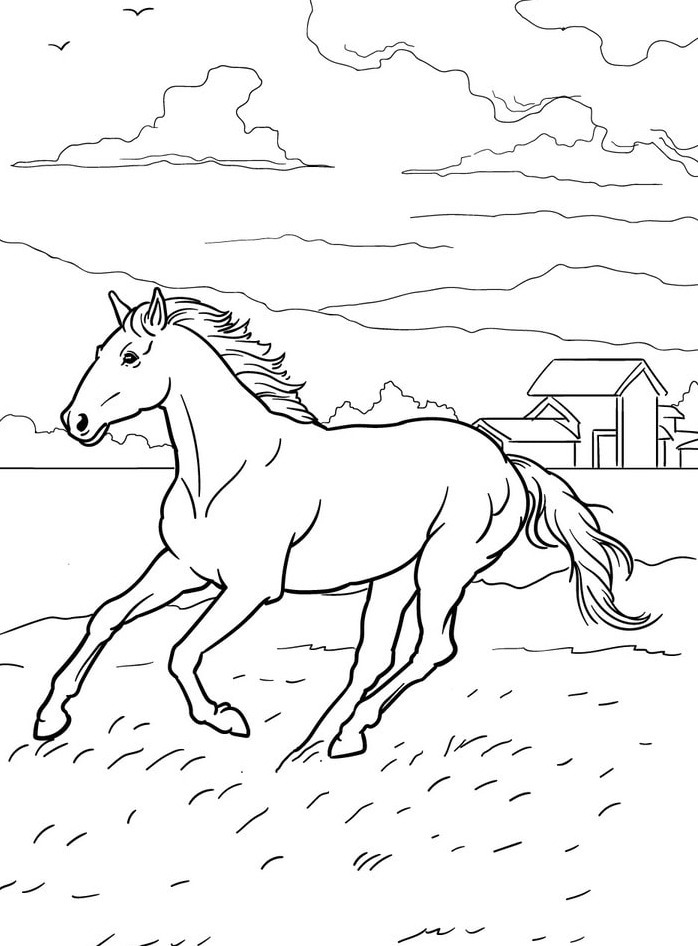 Horse coloring page (54)