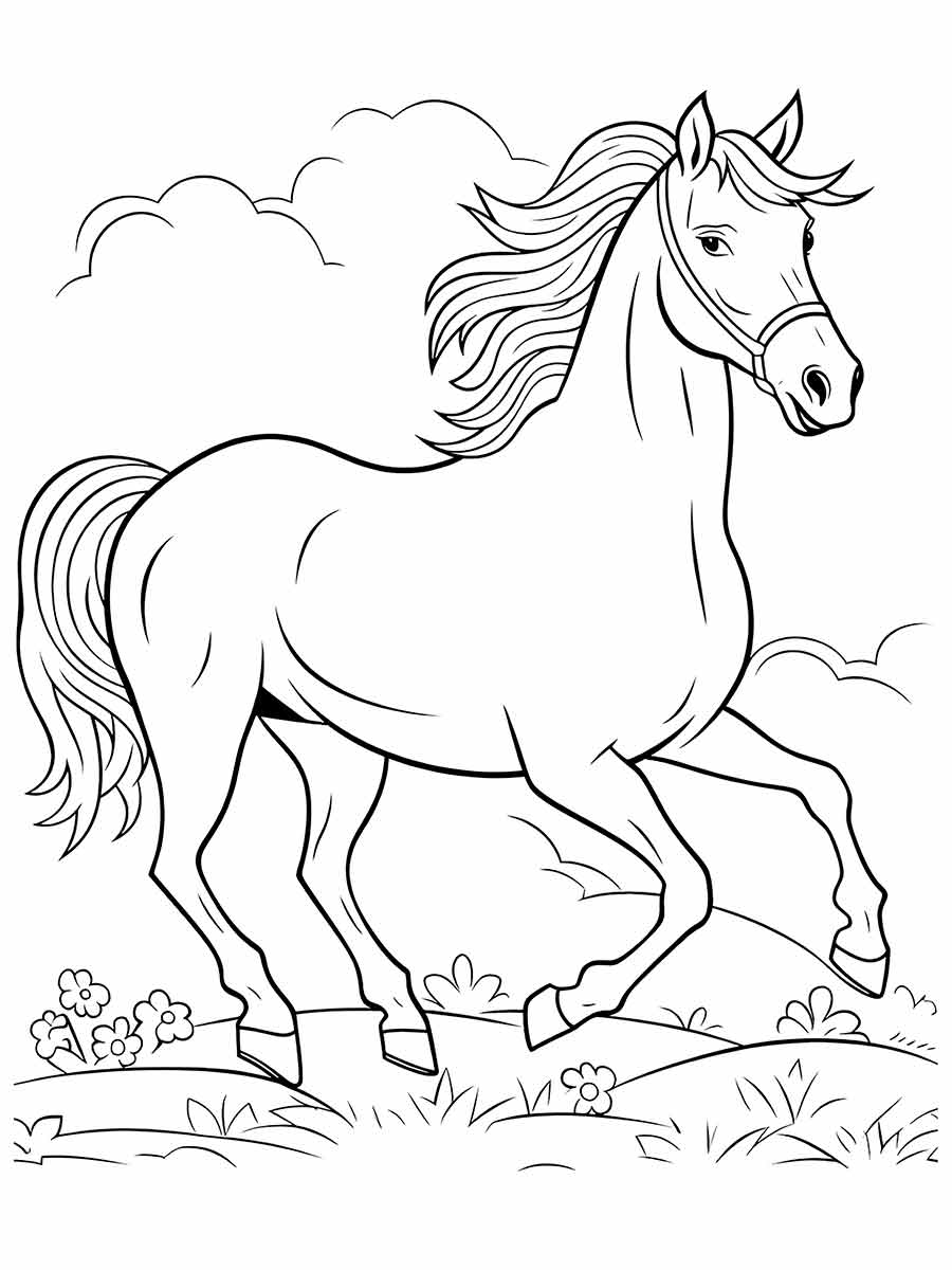 Horse coloring page (55)