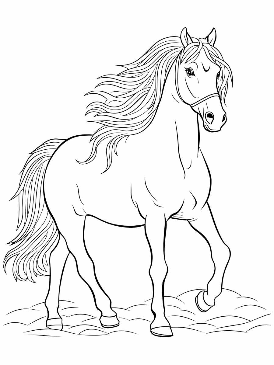 Horse coloring page (56)