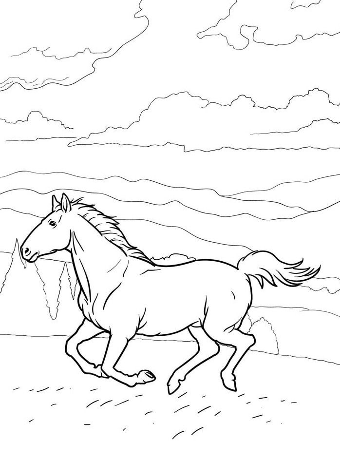 Horse coloring page (56)