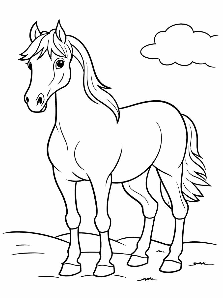 Horse coloring page (57)