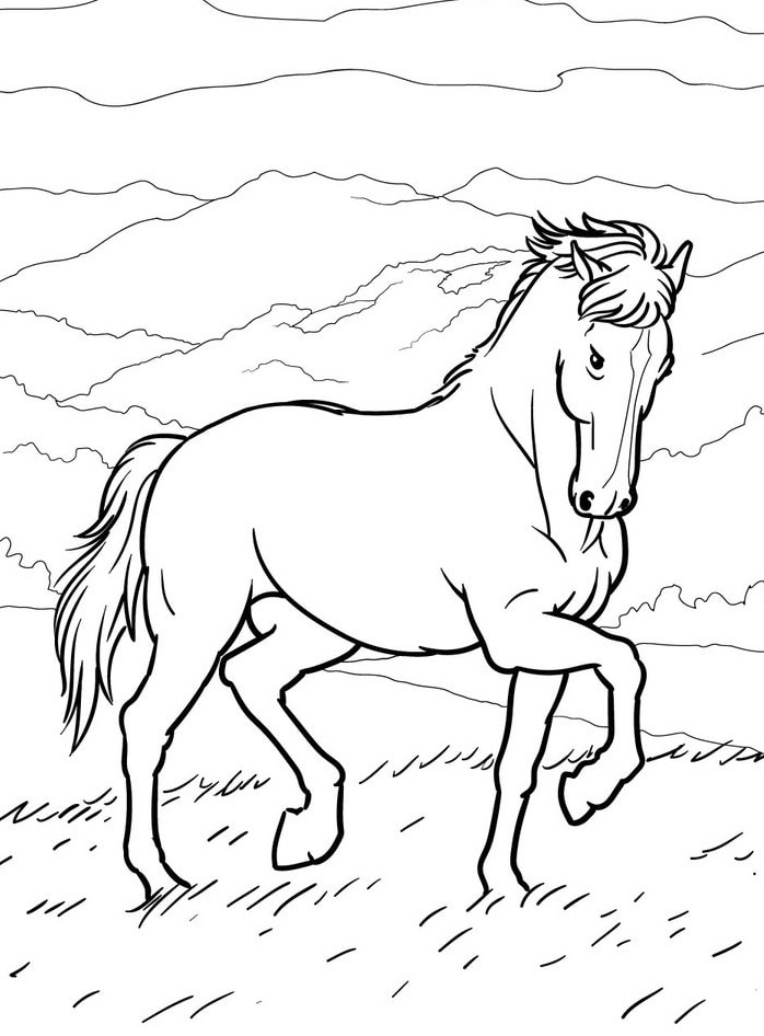 Horse coloring page (57)