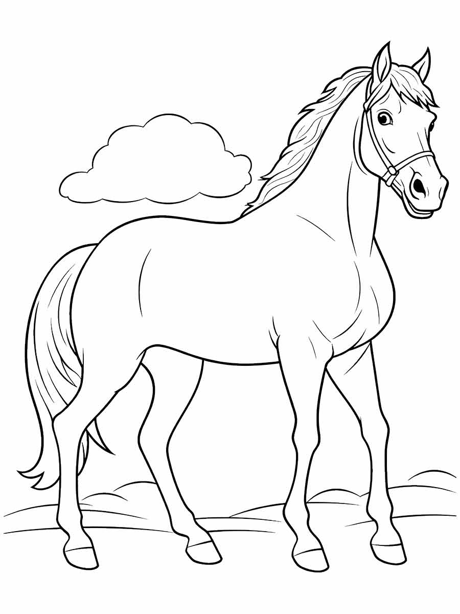 Horse coloring page (58)