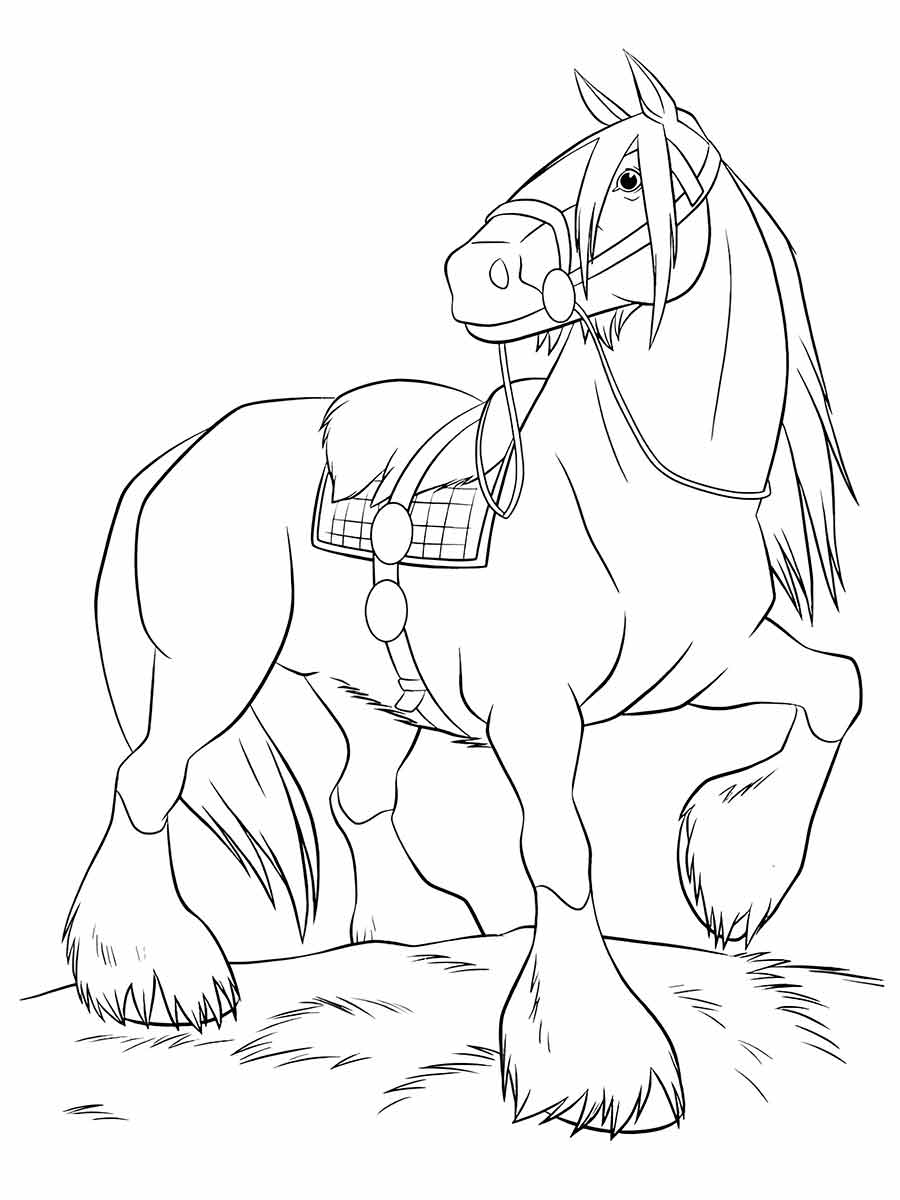 Horse coloring page (60)