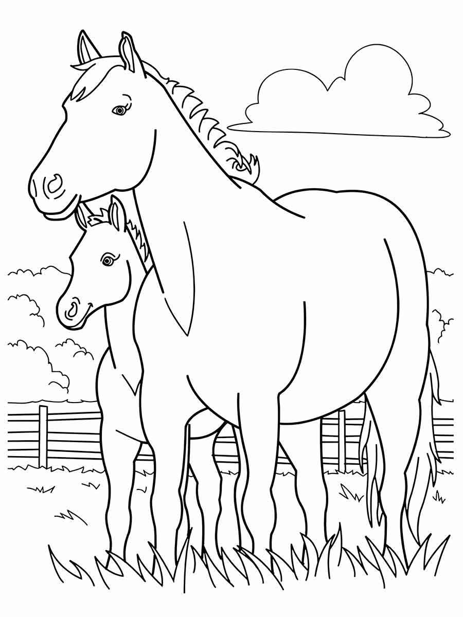 Horse coloring page (65)