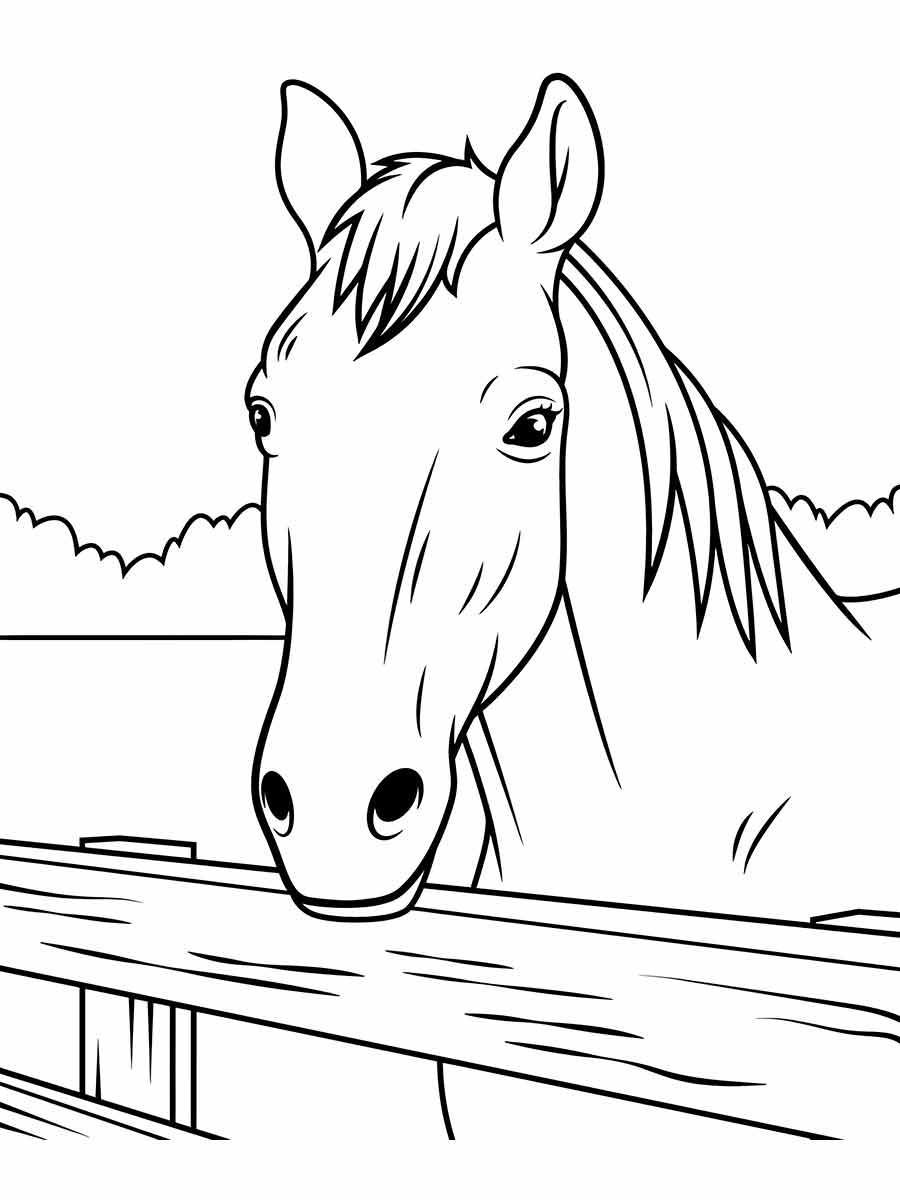 Horse coloring page (67)