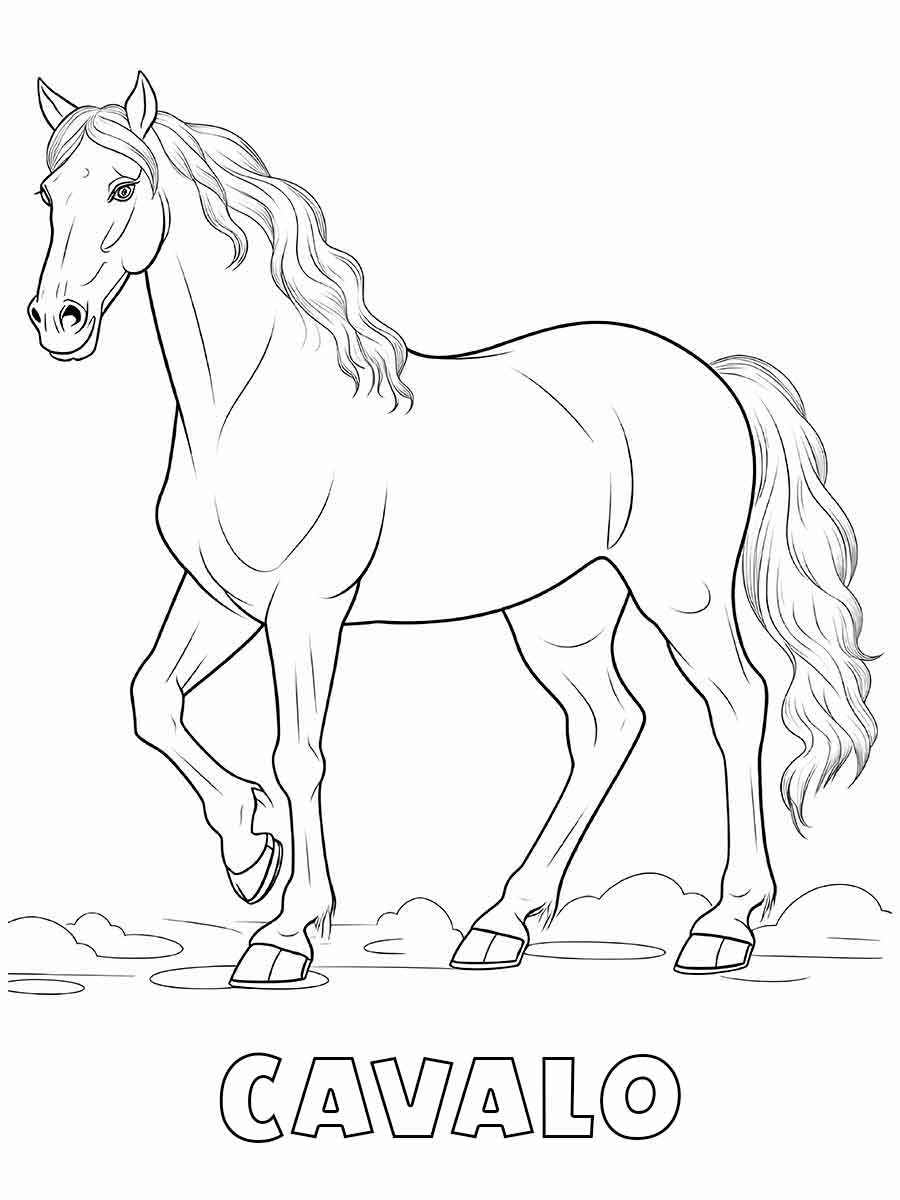 Horse coloring page (7)