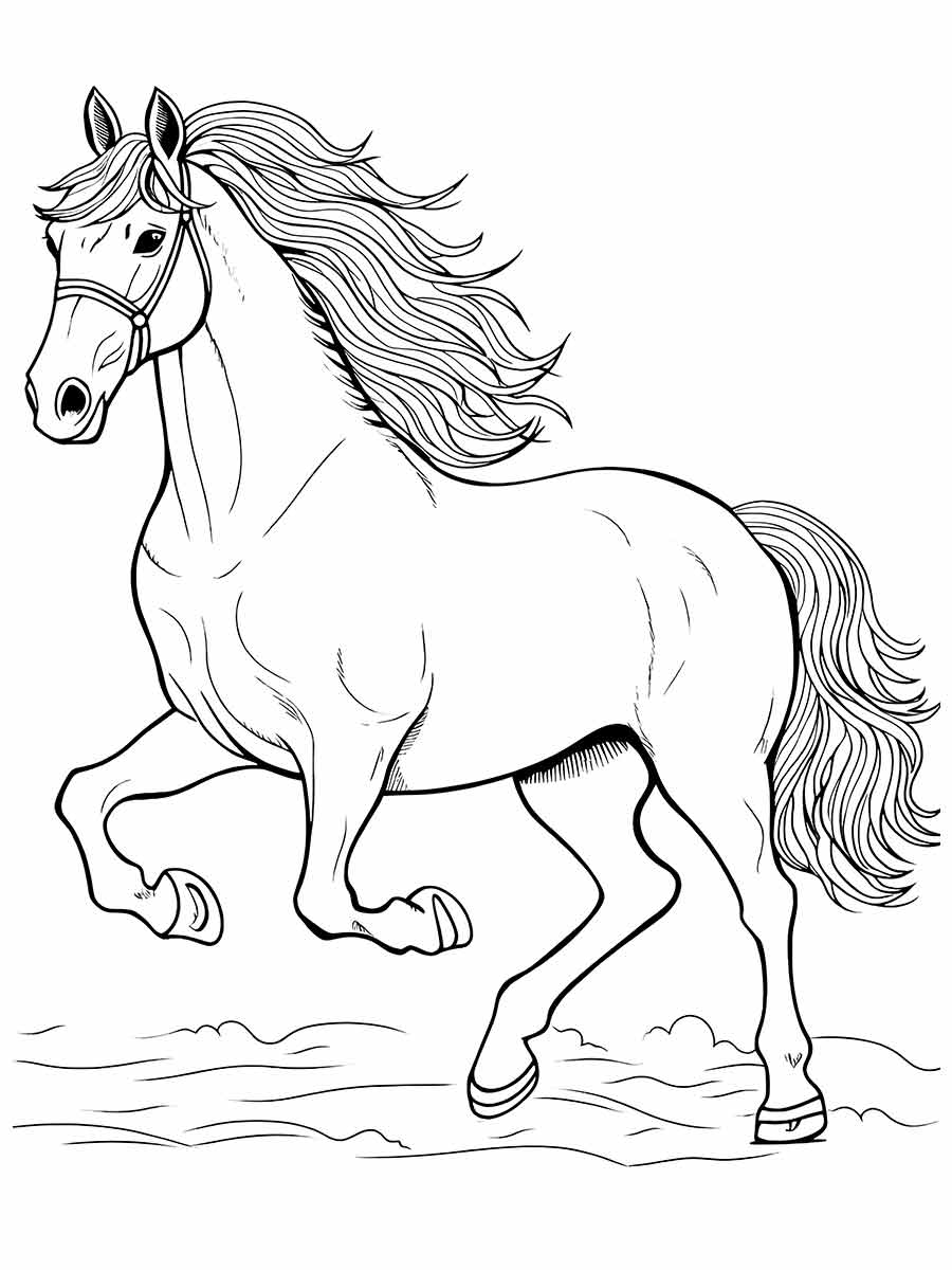 Horse coloring page (70)