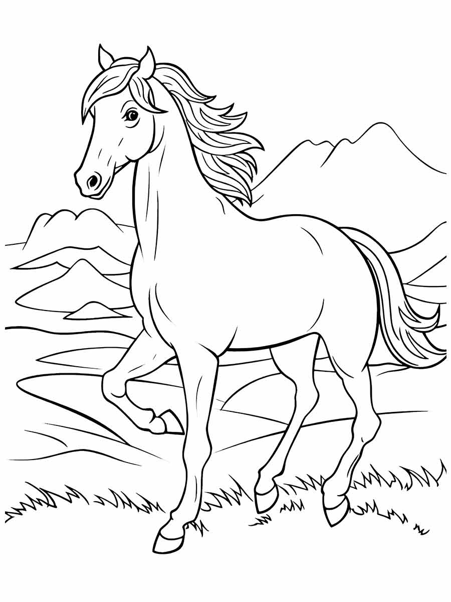 Horse coloring page (71)