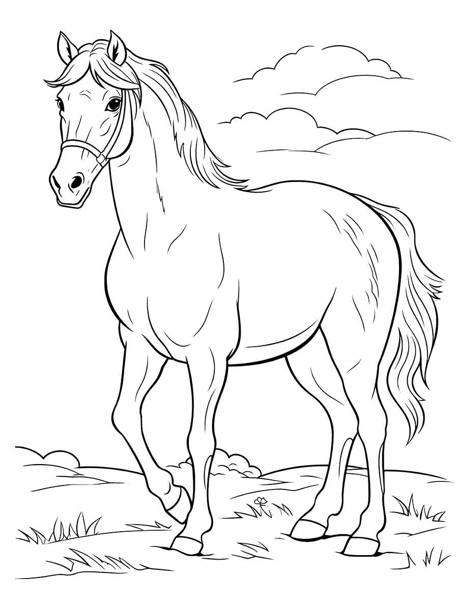 Horse coloring page (72)