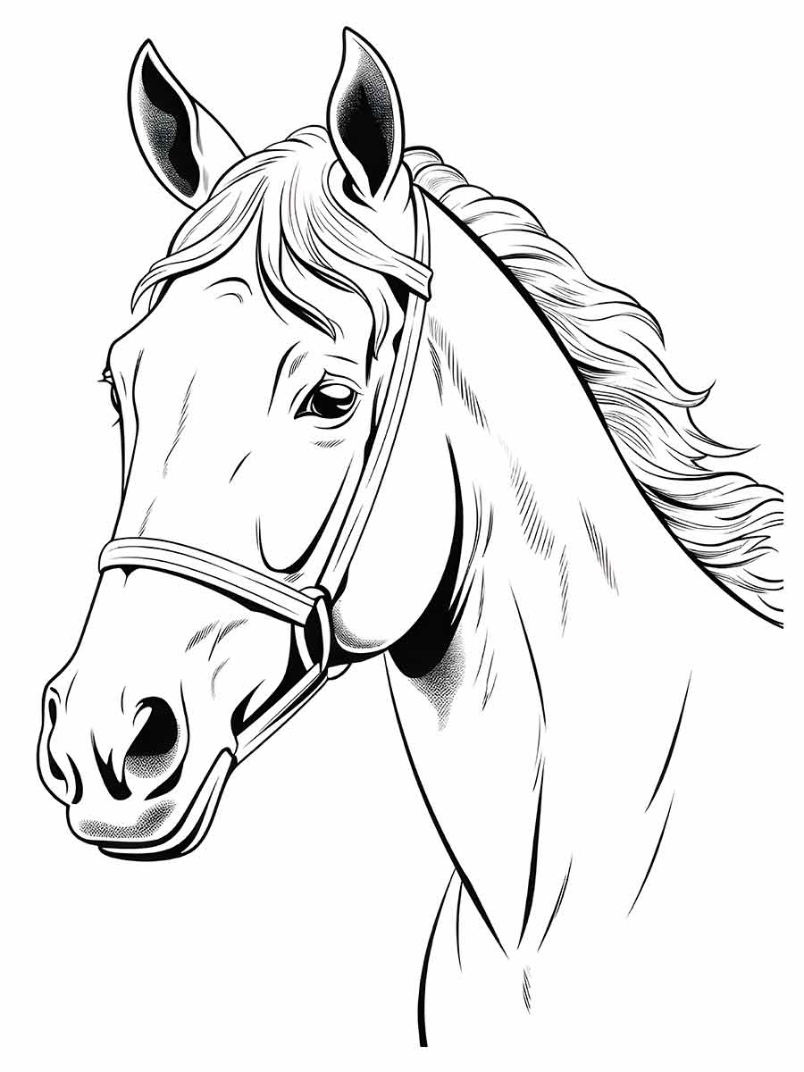 Horse coloring page (74)