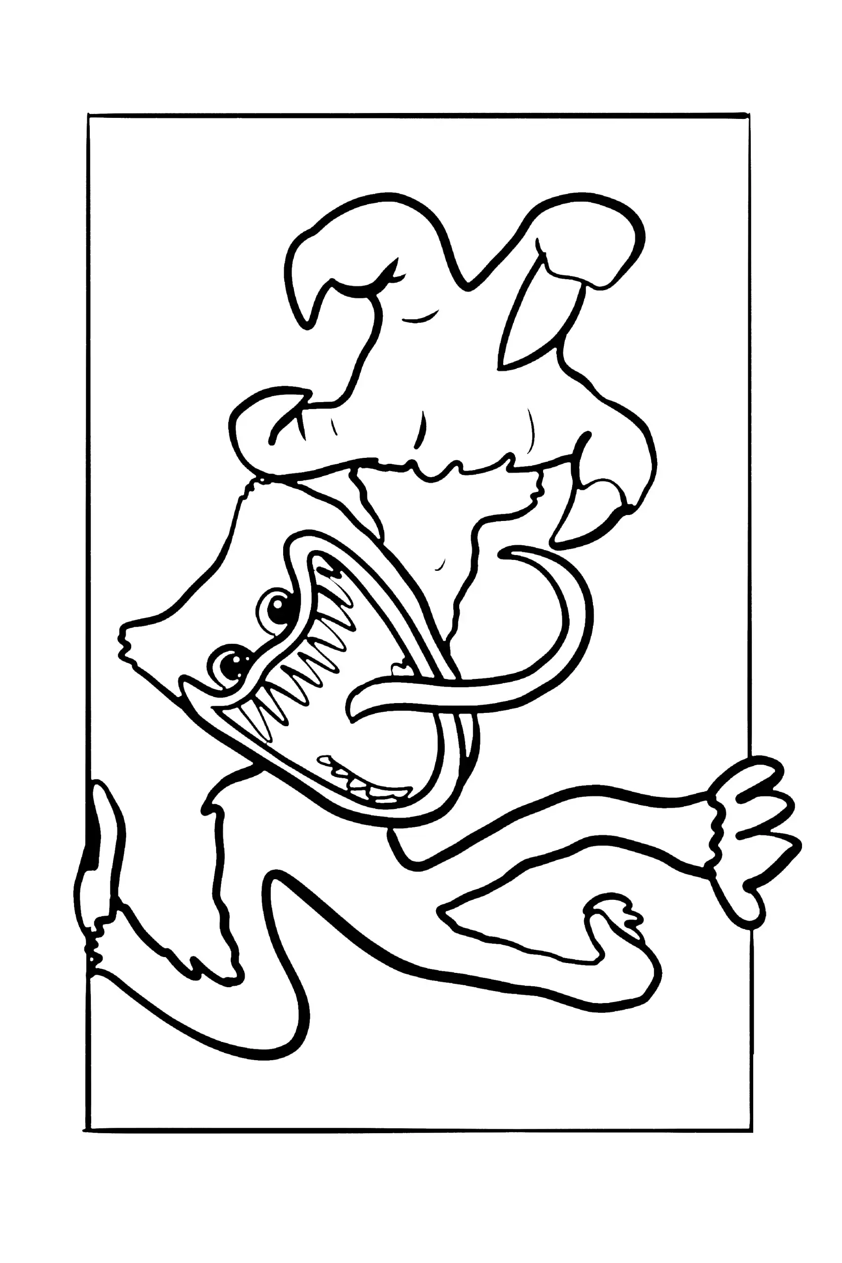 Huggy Wuggy coloring page (10)