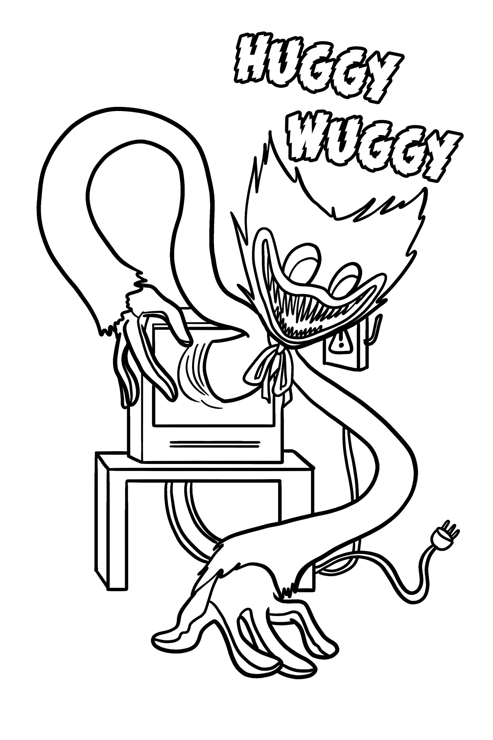 Huggy Wuggy coloring page (8)