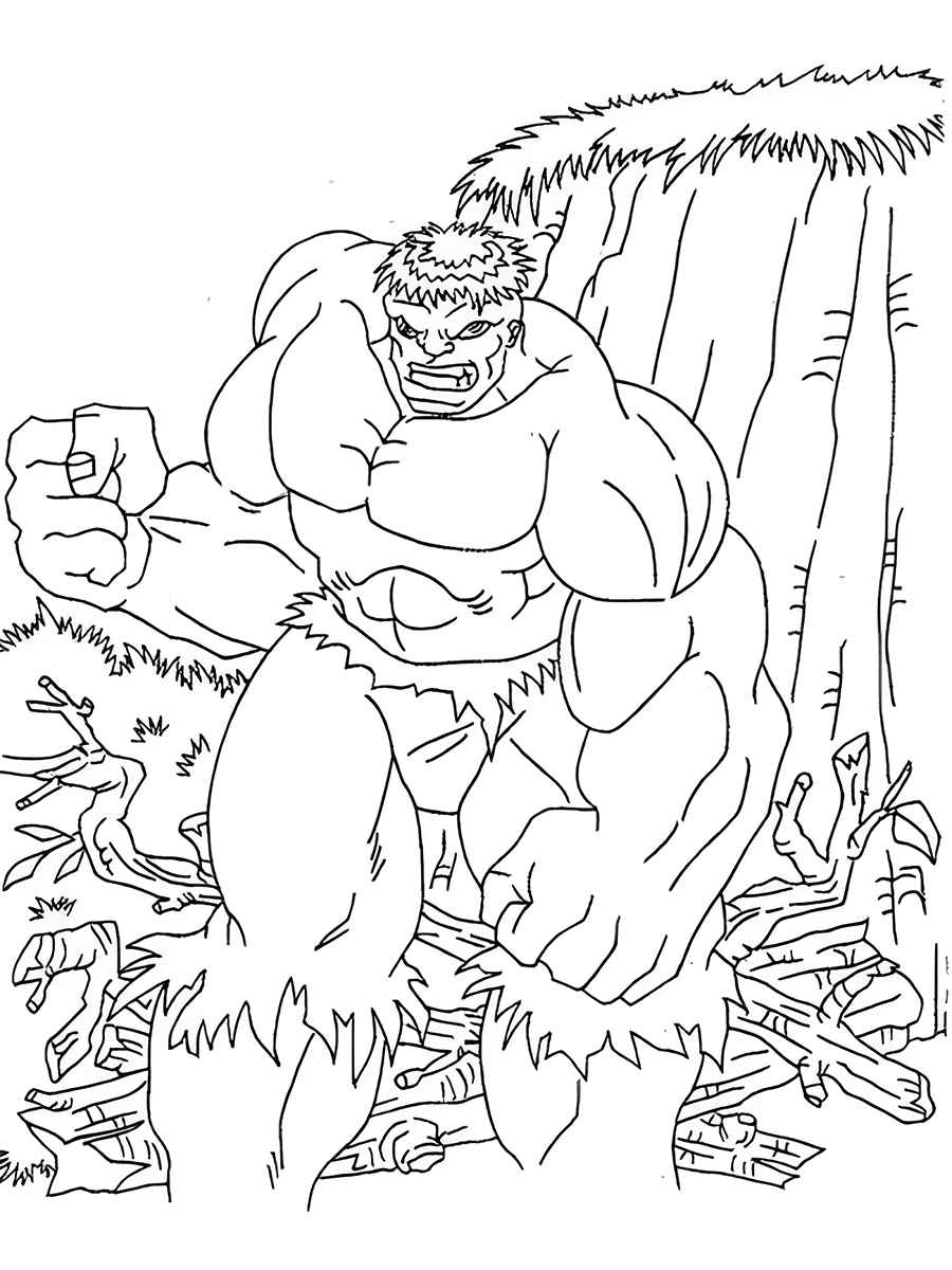 Hulk coloring page (1)