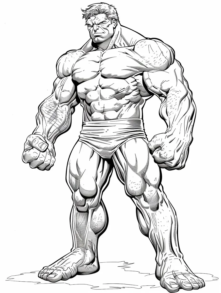 Hulk coloring page (1)