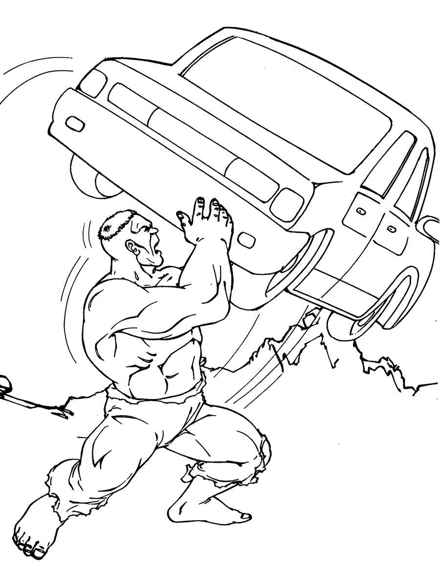 Hulk coloring page (10)