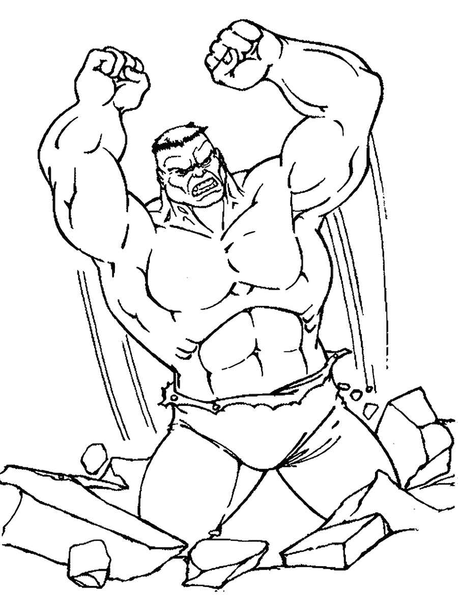 Hulk coloring page (17)