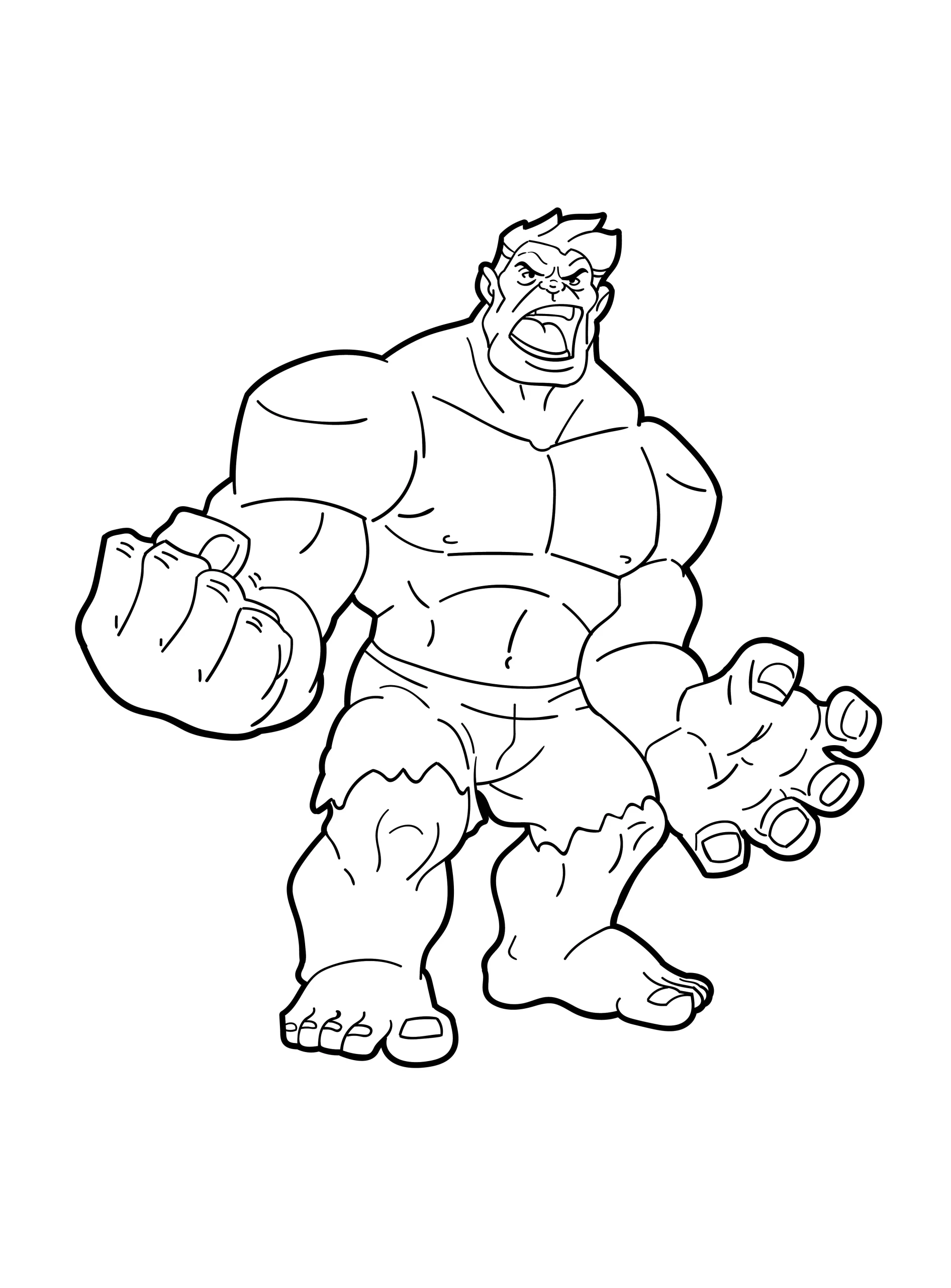 Hulk coloring page (20)