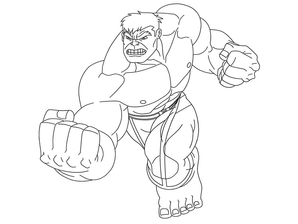 Hulk coloring page (26)