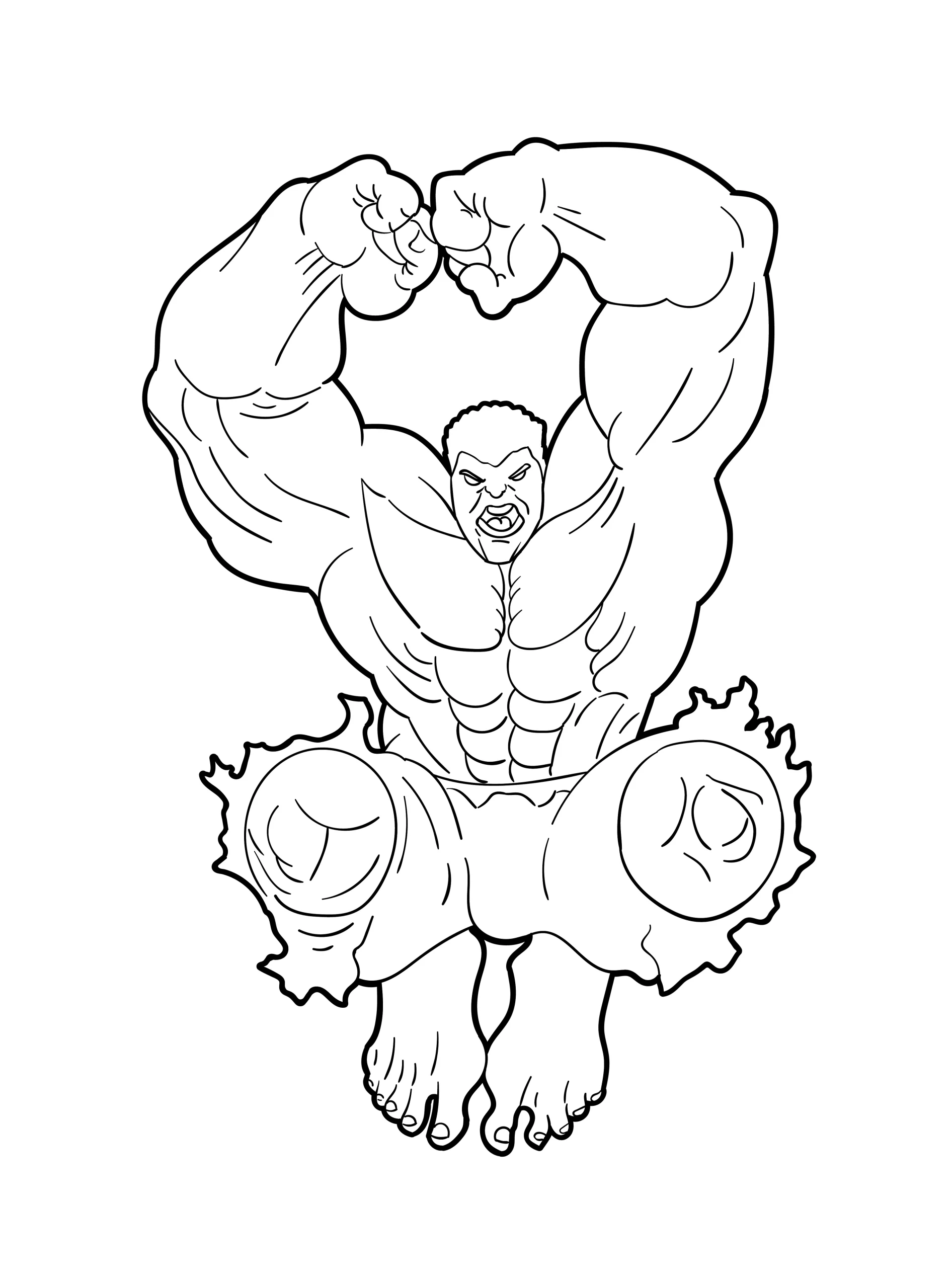 Hulk coloring page (27)