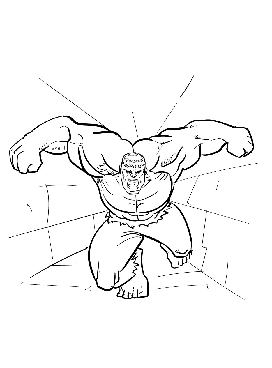 Hulk coloring page (29)