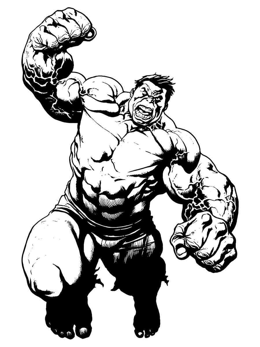 Hulk coloring page (31)