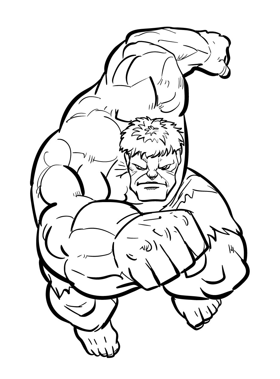 Hulk coloring page (32)