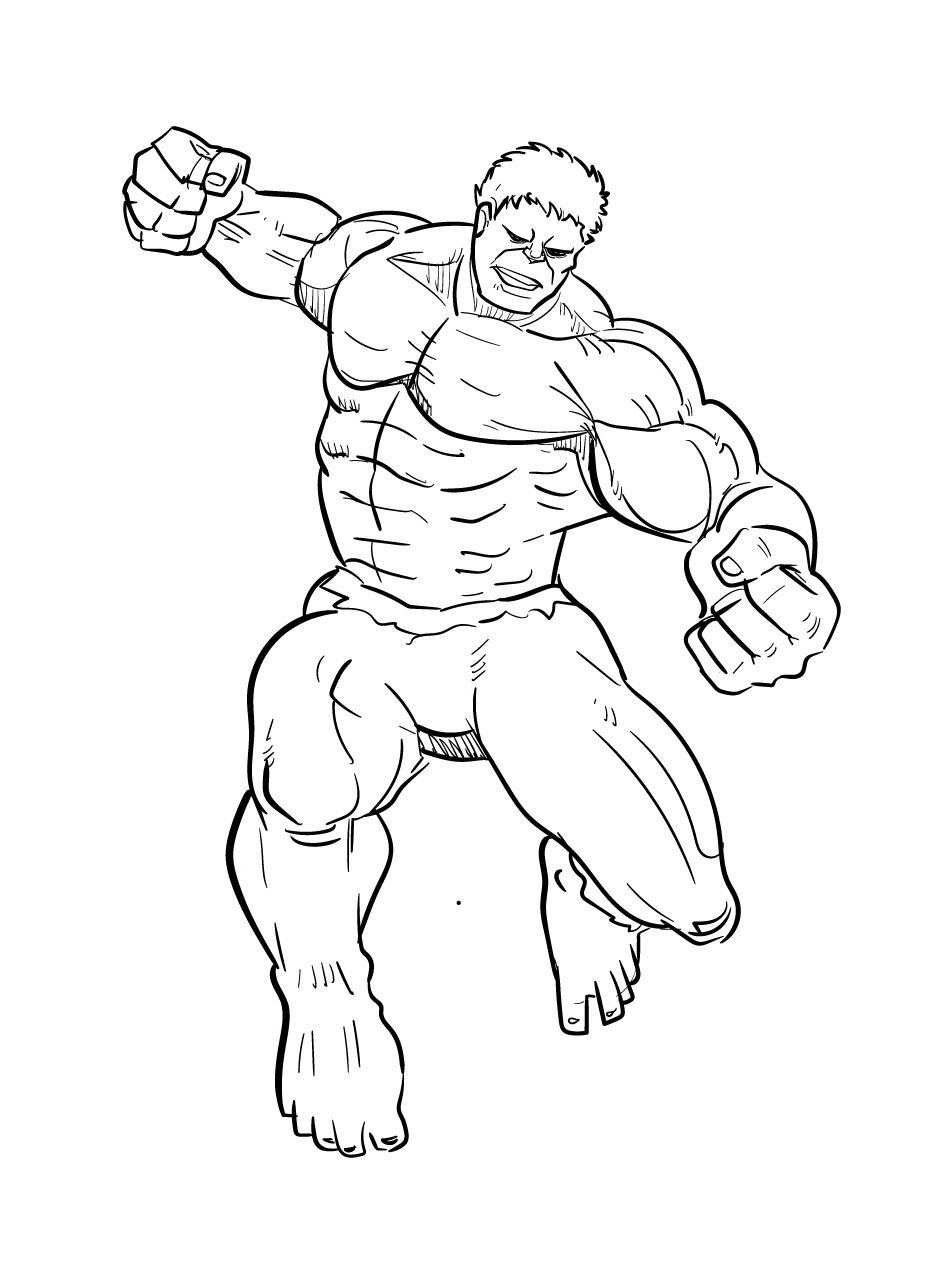 Hulk coloring page (34)