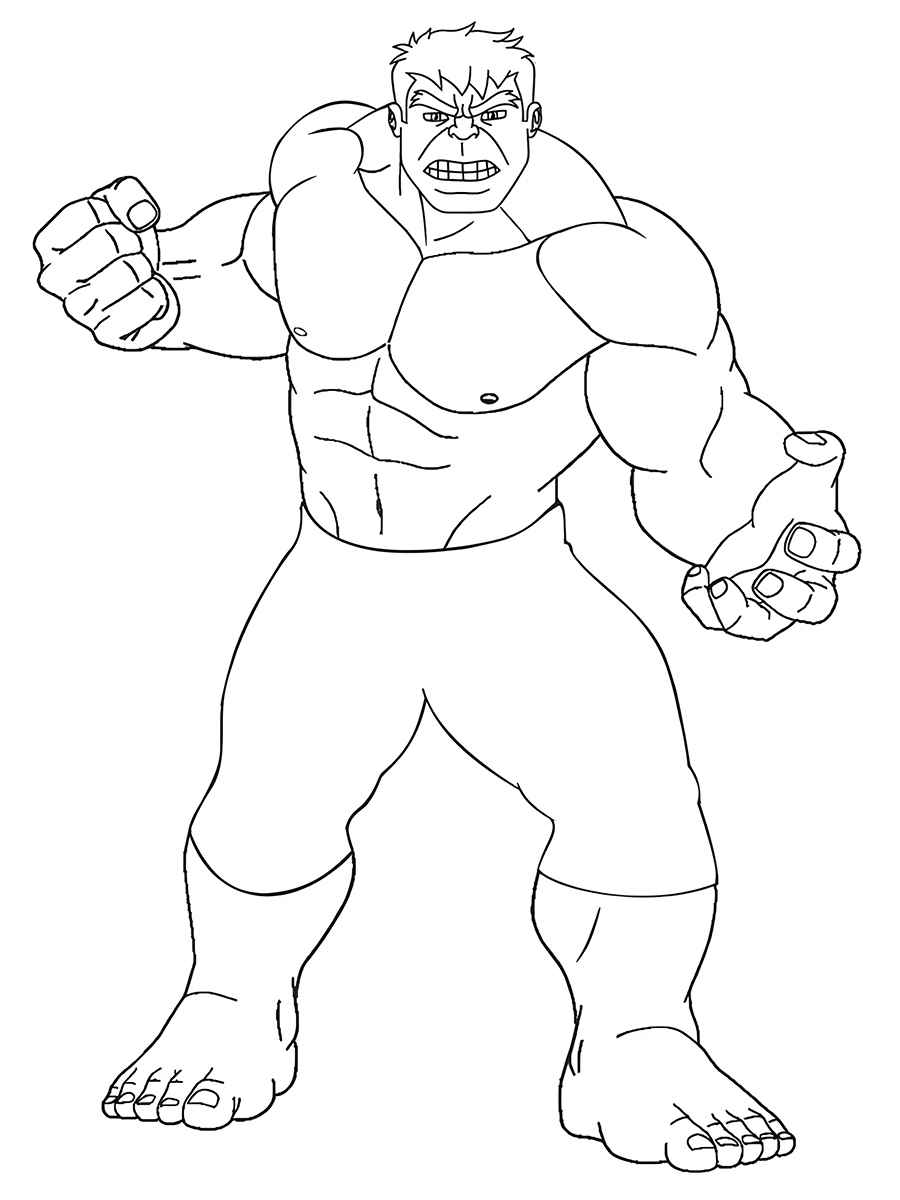 Hulk coloring page (35)